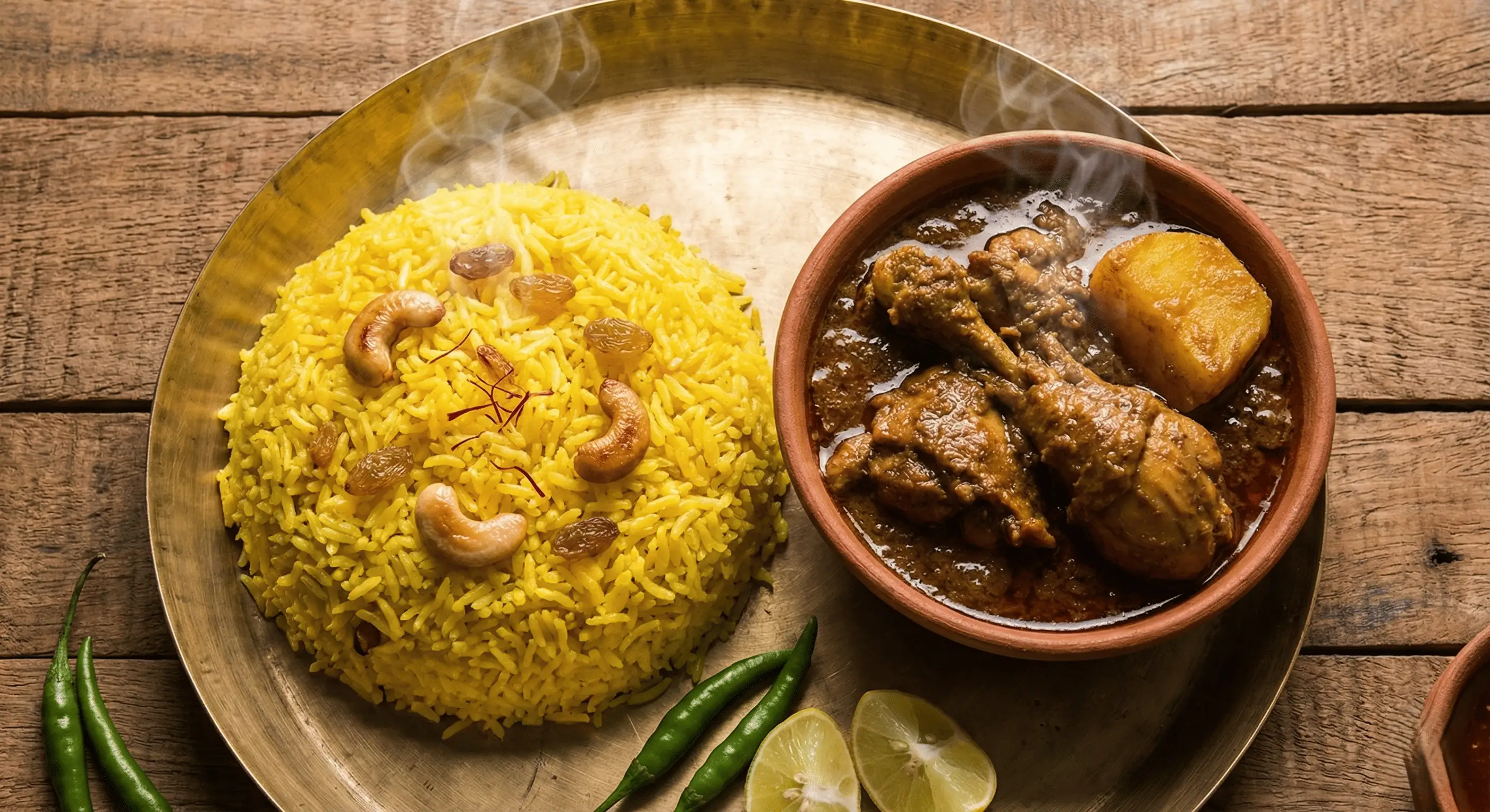 How to Make Basanti Pulao and Chicken Kosha (Step-by-Step)